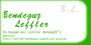 bendeguz leffler business card